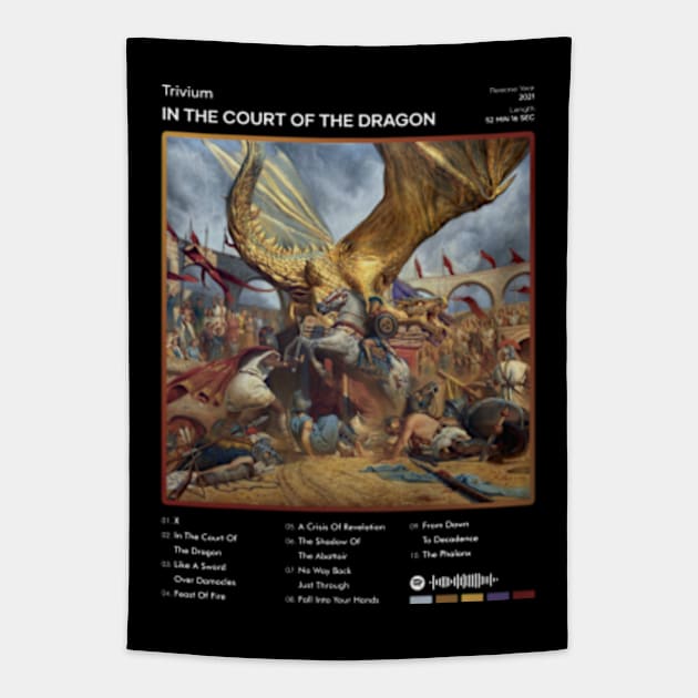 Trivium - In The Court Of The Dragon Tracklist Album Tapestry by 80sRetro