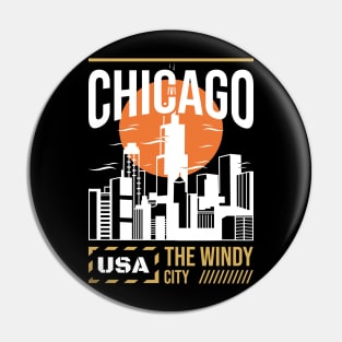 chicago usa the windy city Pin