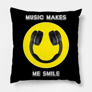 Music makes a Smile Pillow