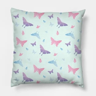 Cute Butterfly Pattern in Pastel colors Pillow