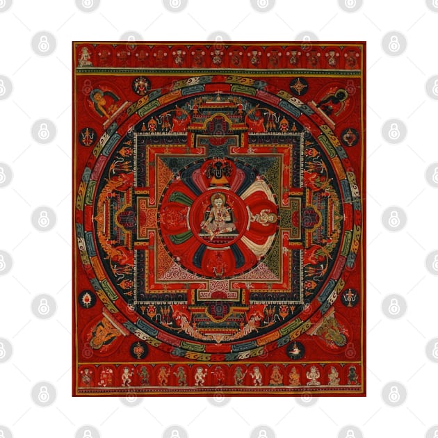 Mandala 117 Amoghapasha The Unfailing Lasso Avalokiteshvara by GuyBlank