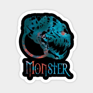 Monster skull Magnet