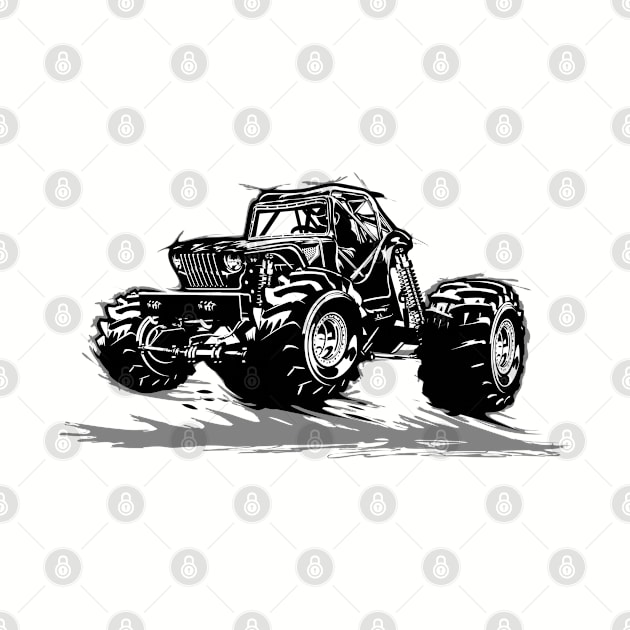 Cartoon monster truck by Mechanik