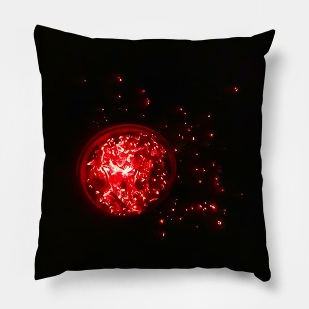 Campfire Aesthetic Pillow by Kate-P-