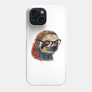 Slow and Steady, But Super Smart: The Brainy Sloth! Phone Case