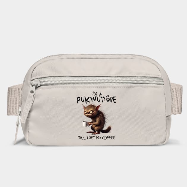 Pukwudgie Till I Get My Coffee funny cryptid design by Luxinda