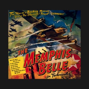 Vintage War Movie Poster - Memphis Belle T-Shirt