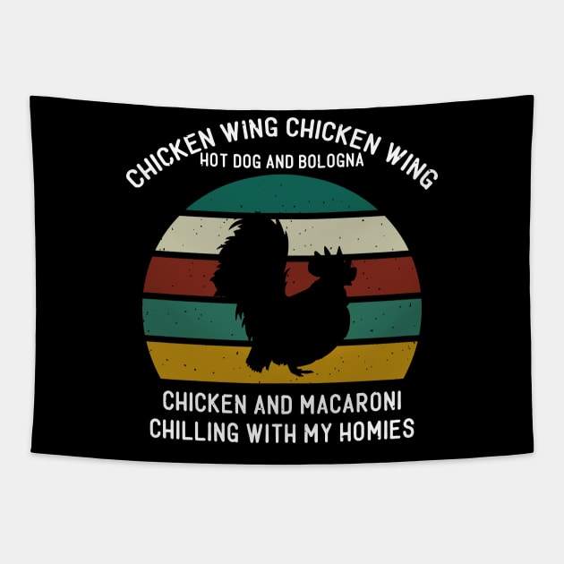 chicken wing chicken wing Tapestry by busines_night
