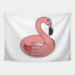 Pink Flamingo Pool Floatie Tapestry