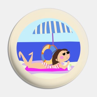 Beach season Pin