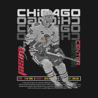 Jason Dickinson Hockey Art Blackhawks T-Shirt