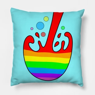 Rainbow splash Pillow