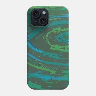 Coiled Greens & Blues Phone Case