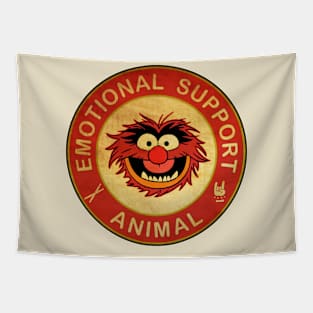 Emotional Support Animal Red Tapestry