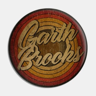 arjunthemaniac,circle vintage retro faded Garth Brooks Pin