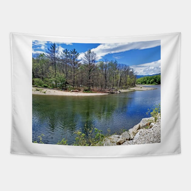 Saco River, White Mountains, New Hampshire, US Tapestry by allthumbs