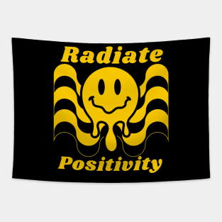 Radiate Positivity Cute Melting Smiley Tapestry