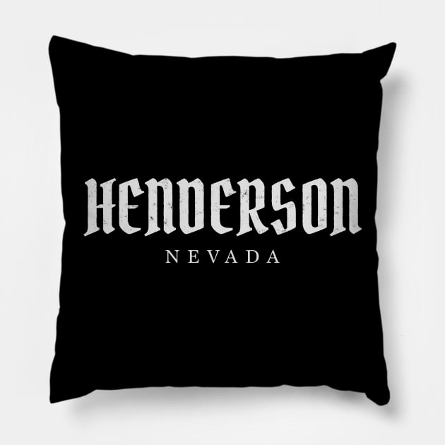 Henderson, Nevada Pillow by pxdg