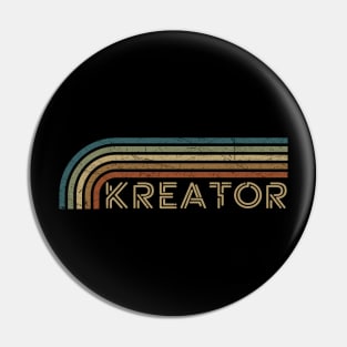 Kreator Retro Stripes Pin