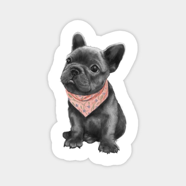 Frenchie Magnet by LauraGraves