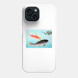 Ohara Koson Common and Golden Carp Phone Case