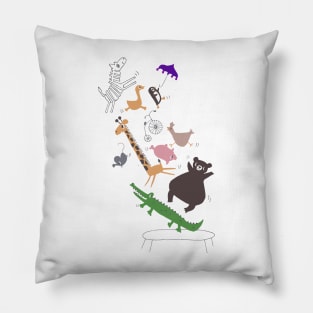 jumping animals Pillow