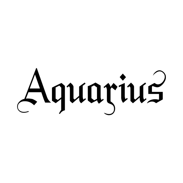 Aquarius zodiac sign by ElisDesigns