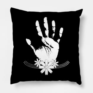 Peace Sign Floral Pillow