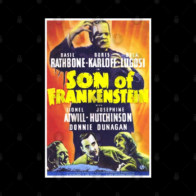 Son Of Frankenstein Movie Poster by Noir-N-More