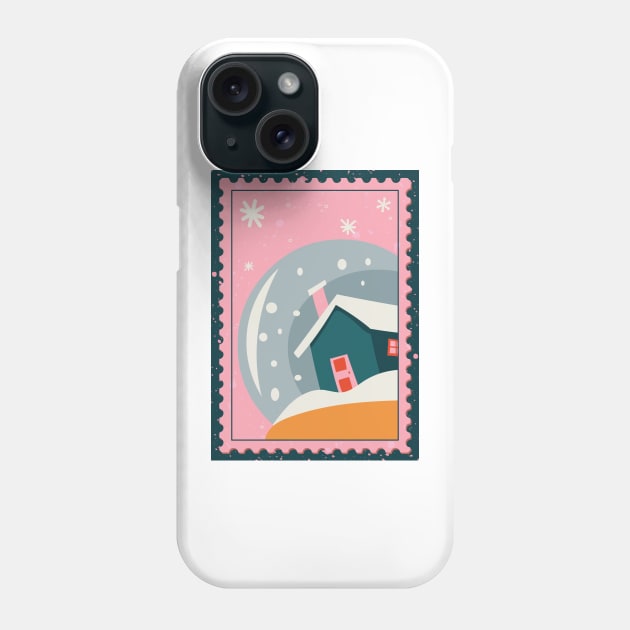 Snow Globe Stamp Phone Case by artbyemuu