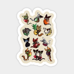 fruit cats Magnet