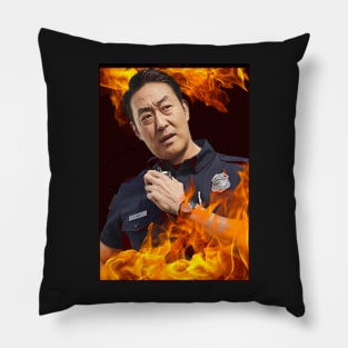 911 - Howie ‘Chimney’ Han - Flames Pillow