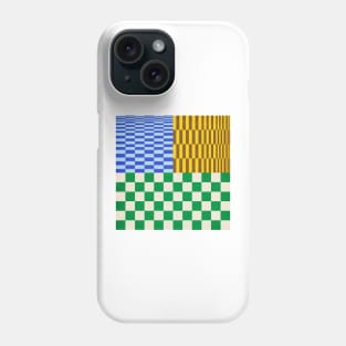 Retro Checkerboard Collage 02 Phone Case