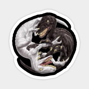 Yin Yang Raptors Magnet