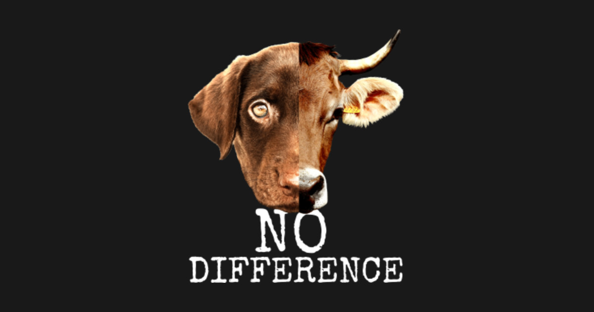 Pro Vegan No Difference Vegetarian Animal Lover Vegan - No Difference