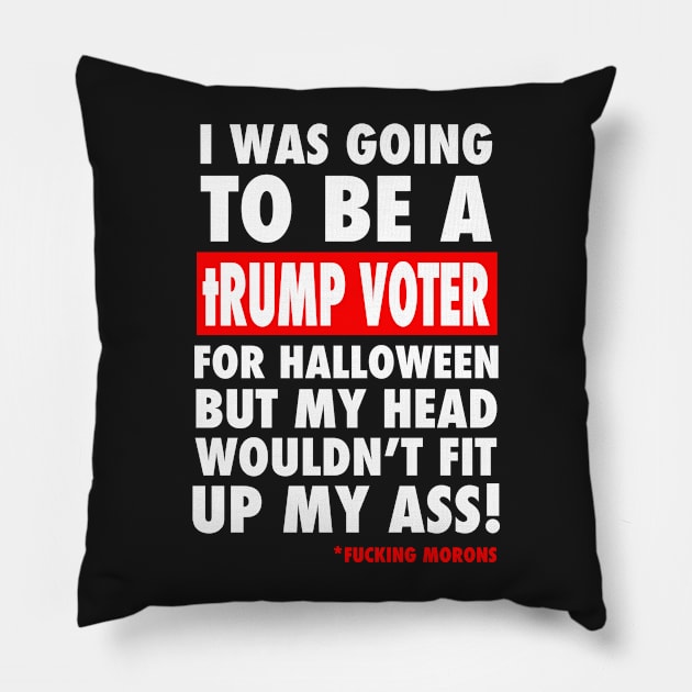 trump voter Halloween Pillow by skittlemypony