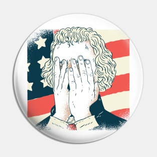 Thomas Jefferson Facepalm Pin