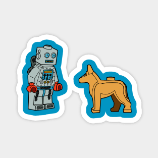 Robot Meets Dog Magnet