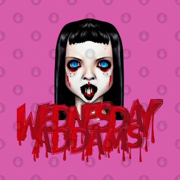 Wednesday Addams print by tubakubrashop