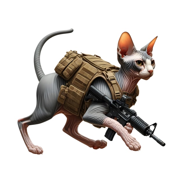 Tactical Cat by Rawlifegraphic