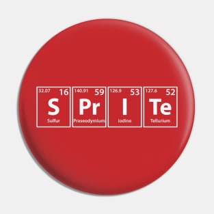 Sprite (S-Pr-I-Te) Periodic Elements Spelling Pin