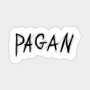 Dark and Gritty Pagan text Magnet