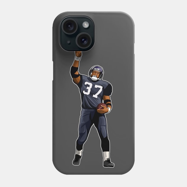 Shaun Alexander #37 Celebrates Phone Case by GuardWall17