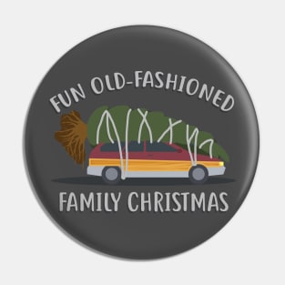 Fun Old-Fashioned Family Christmas Pin