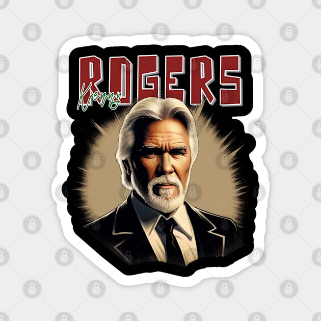 Kenny Rogers Magnet by Moulezitouna
