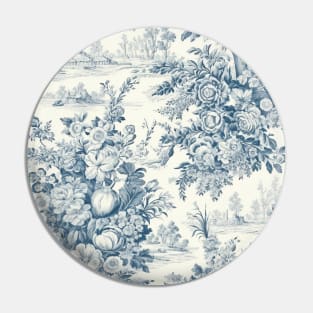 Shabby Chic French Toile Pin