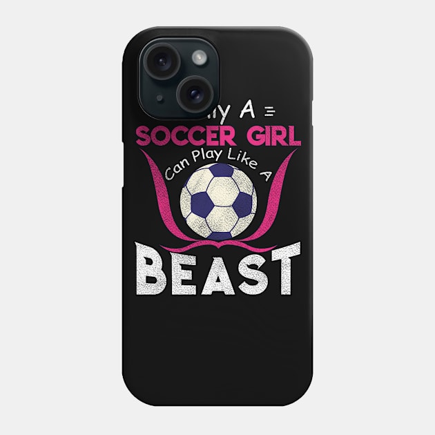 soccer girl Phone Case by UniqueWorld