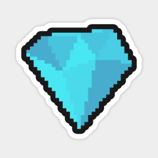 Blue Topaz Pixel Art Magnet