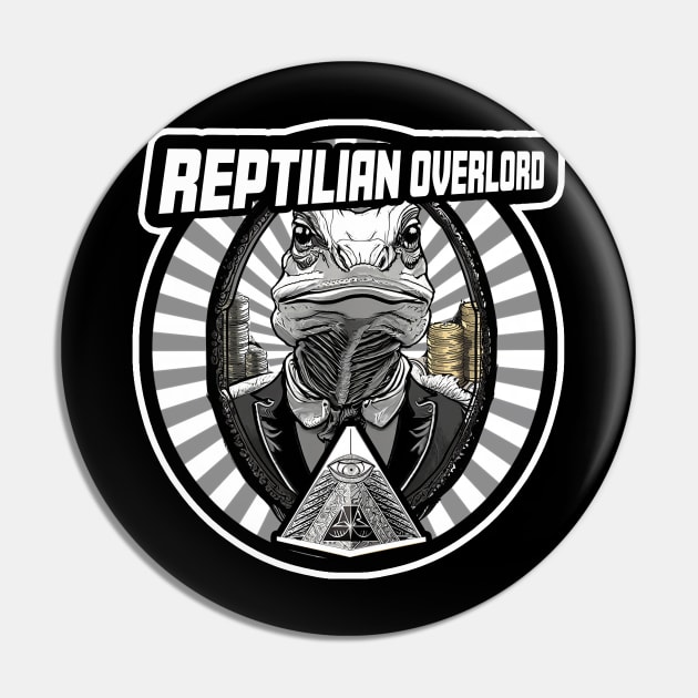 Reptilian Overlord Pin by thedarkskeptic
