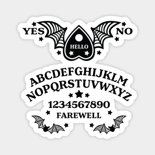 Batwing Planchette Spirit Board - Black Magnet